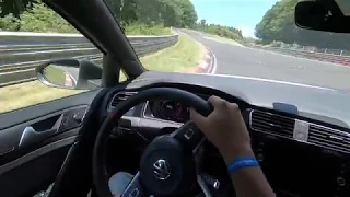 Golf GTI TCR Nordschleife BTG 7:58 with some traffic....