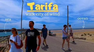 Tarifa, Spain - city of wind and surf. 4K Walk tour. Province Cadiz