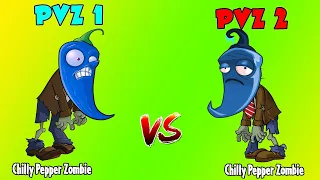 The Diffirence of Every Zombies in PVz 1 vs Pvz 2 - Zombie vs Zombie