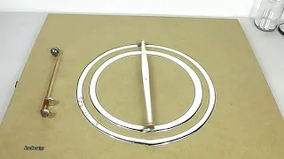 Rotation of magnets with liquid mercury