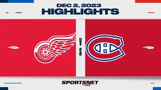 NHL Highlights | Red Wings vs. Canadiens - December 2, 2023