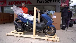 unboxing το νέο 2023 HONDA FORZA 350 και test ride στο καπάκι