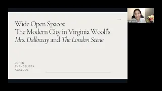 "The Modern City in Virginia Woolf’s Mrs Dalloway and The London Scene" by Loren Evangelista Agaloos