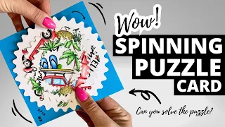 This is so COOL!!! Spinning Puzzle Cards