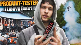 TSCHECHIEN: PRODUKT-TESTER auf einem SCHWARZMARKT.. (Lipový Dvůr)