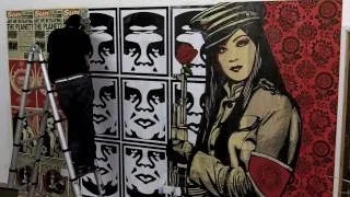 Obey Clothing UK X Urban Industry Store, Pasting of the Artwork of Shepard Fairey