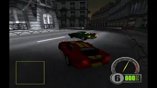 Paris to London in a Racing game for the PlayStation 1 called Test drive 6