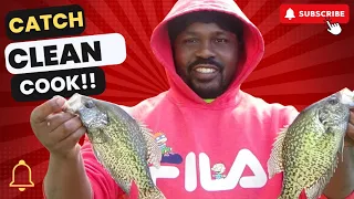 Catch, Clean, and Cook Slabs!! Crappie & Bluegill Fishing!! #fishing