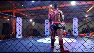 ( Rajesh Pujari )10 second TKO , india mma championship Lucknow, First mma fight