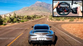 FORZA HORIZON 5 COM O VOLANTE SIMULADOR! NOVO SUPRA CONHECENDO O MAPA (LOGITECH G29)