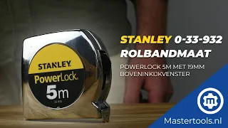 STANLEY 0-33-932 ROLBANDMAAT POWERLOCK 5M | Mastertools.nl