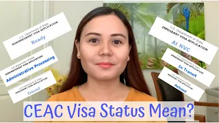 What's The Meaning of My CEAC Visa Status?