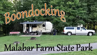 Malabar Farm State Park Ohio|Campground Review|Boondocking