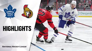 Maple Leafs @ Senators 3/25/21 | NHL Highlights
