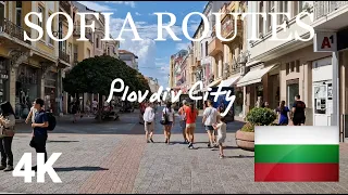 Walking Tour Plovdiv, Bulgaria - The Oldest City in Europe (Capital of Culture) 4K 60FPS