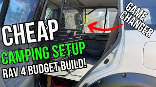 Budget Camping Setup: Installing a Cargo Barrier in our Budget Build Rav4