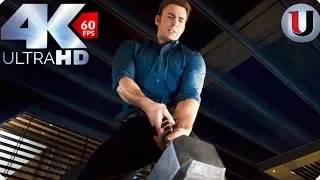 Lifting Thors Hammer - Avengers Age of Ultron 2015 Movie Clip (4K HD)