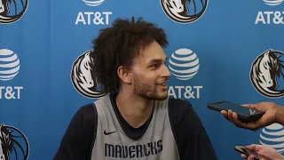 Dallas Mavs' Dereck Lively II Interview Before Game 1 vs. OKC Thunder