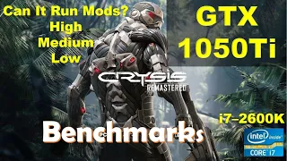 Crysis Remastered GTX 1050Ti - 1080p - All Settings | Performance Benchmarks