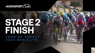 EXCELLENT SPRINT! 🤩 | Tour of Turkey Stage 2 Race Finish | Eurosport Cycling