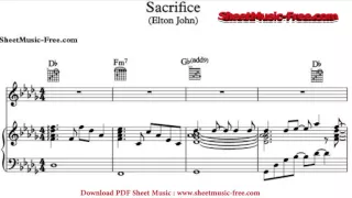 Sacrifice Sheet Music Elton John