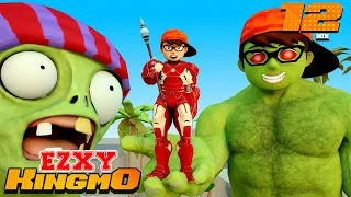 Crazy Nick Hulk and Iron Man vs Zombie - Scary Teacher 3D Giant Hero Animation