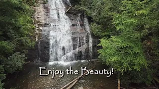 Helton Creek Falls in Blairsville Georgia. Beautiful Waterfall near Helton Creek Falls