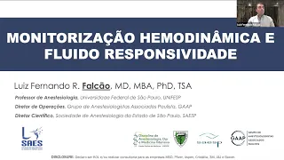 Monitorização Hemodinâmica e Fluido Responsividade | Prof. Dr. Luiz Fernando Falcão