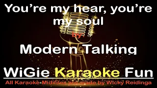 Backingtrack with lyrics  You're my heart, you're my soul - Modern Talking