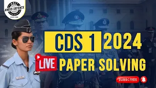 CDS 2024 Live Paper Solution SET A Maths