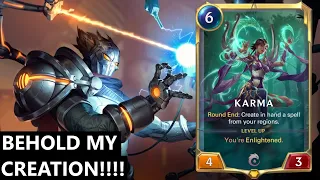 PROJECT: CREATION | Legends of Runeterra Gameplay | LoR | Karma and Viktor Deck