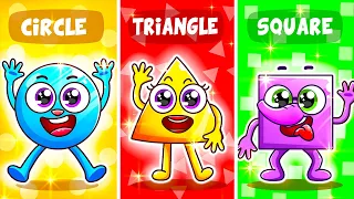 Rescue Funny Shapes  😍| Shapes Are All Around | Shape Song | Lamba Lamby Kids Songs - Nursery Rhymes