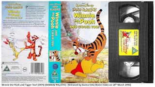 Winnie the Pooh and Tigger Too! (18th March 1993) UK VHS