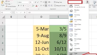 How to Stop Numbers Converting into Dates in MS Excel