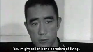 Yukio Mishima on death in democratic society