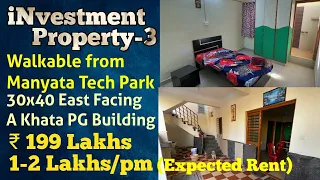 Investment Property Manyata Tech Park PG Building Sale | Bengaluru