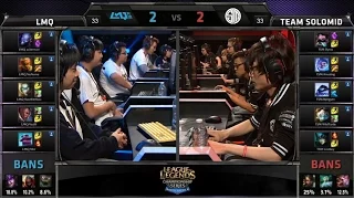 LCS 2014 NA Summer Playoffs Semifinals LMQ - TSM Game 5 Highlights PAX