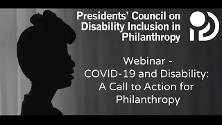 Webinar - COVID-19 and Disability: A Call to Action for Philanthropy