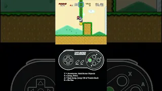 Mario Kaizo Tips - The Block Dupe | SMW Kaizo: Learn 2 Kaizo | NeXuS15 | #shorts