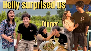 Finally Helly is home || Surprise || Dinner at cafe || QnA | Aanchal and Helly || Himachal