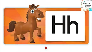 Oxford Phonics World 1 - Letter H - house, hat, hotdog, horse - Fighting English