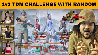 Random RICH & PRO conqueror Player😳 Challenge Me 1v3 TDM CHALLENGE🥺 | THOR GAMING NOOB PRANK😂 |