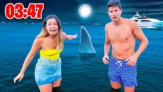 ABBIAMO PASSATO TUTTA LA NOTTE IN MARE DA SOLI!🦈