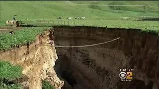 Giant Sinkhole Opens Up On New Zealand Farm