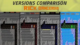 Rick Dangerous -Versions Comparison- Amiga, AtariST, MS-DOS, C64 and much more!