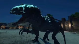 Jurassic World Evolution 2: (Modified) Dominion Atrociraptor pack vs Indominus Rex Lux