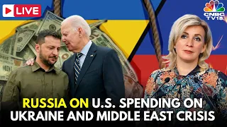 LIVE: Russian Foreign Ministry On US Spending On Ukraine & Middle East Crisis | Russia News | IN18L