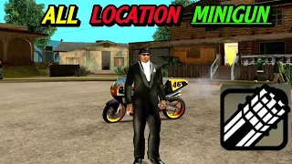 How to get a minigun in GTA SAN ANDREAS (ALL LOCATIONS).🔥💯