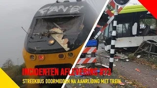 Streekbus doormidden na aanrijding met trein - Incidentenbestrijders #73