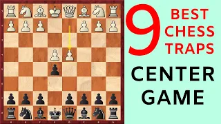 9 Chess Opening Traps in the Center Game [for Black]